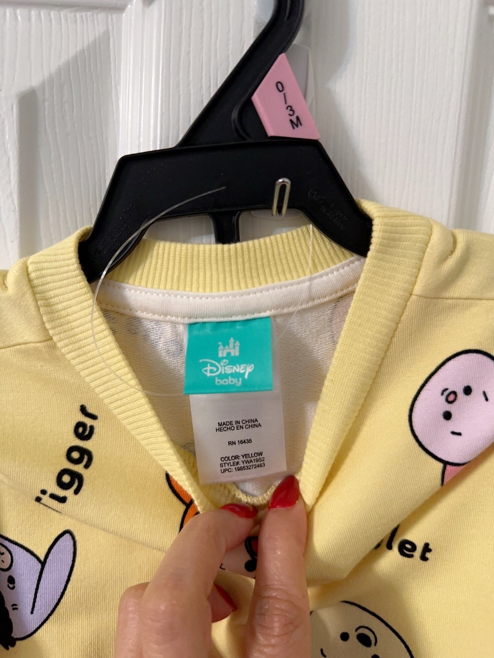 Disney Yellow Winnie the Pooh Baby Boy 2 Piece French Terry Short Set - Picture 7 of 11
